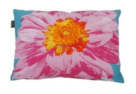 Rugkussen In The Mood Solitair Aqua/Fuchsia