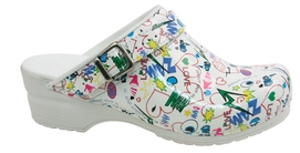 Medizinische Clogs Sanita Flex 38 Shout Out Weiß Damen