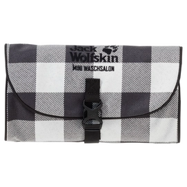 Kulturbeutel Jack Wolfskin Mini Waschsalon Grey Lumber Check