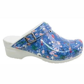 Medizinische Clogs Sanita Flex 38 Shout Out Blau Damen