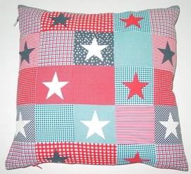 Sierkussen Starquilt Rood