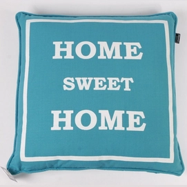 Sierkussen Home Sweet Home Aqua