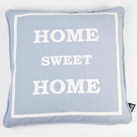 Sierkussen Home Sweet Home Hemelsblauw