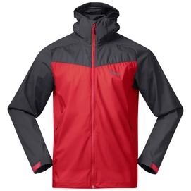 Jacke Bergans Microlight Fire Red Solid Dark Grey Herren