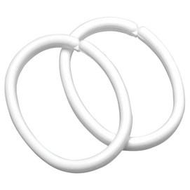 Duschvorhangringe Sealskin Clips White (12 Stück)