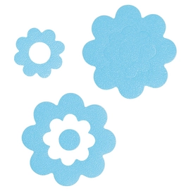 Anti Rutsch Strips Sealskin Blume Blau (7-teilig)