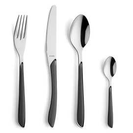 Cutlery Set Amefa Eclat Slate Gray Matt (24 pieces)
