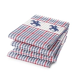 6 Geschirrtücher DDDDD Polo Blau (Baumwolle)