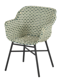 Tuinstoel Hartman Delphine Emerald Carbon Black