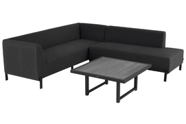 Loungeset Hartman Dion Corner Sofa Set Black