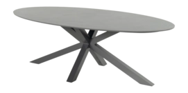 Tuintafel Hartman Xander Oval Zwart 220 x 120 cm