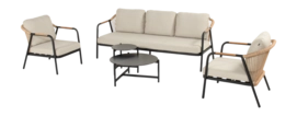 Loungeset Hartman Nice 2x Lounge Chair + 3-Zits + 2x Coffee Table