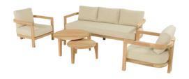 Loungeset Hartman Moira 2x Lounge Chair + 3-Zits + 2x Coffee Table