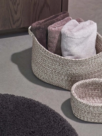 Rena storage baskets - London towels - Musa bathmat round