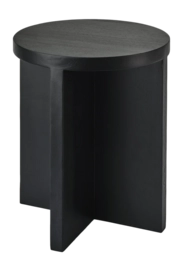 Sgabello in legno Aquanova Cole, Nero