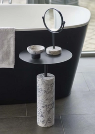 Nero side table - Nero soap dish - Nero mirror - Alba