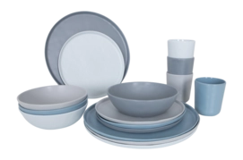 Servies Bo-Camp Molvadite Blauw (16-Delig)