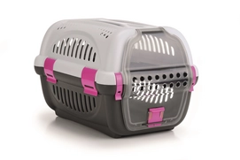 Transportbox Beeztees Rhino Grijs Roze