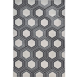 Buitenkleed Garden Impressions Hexagon Smart Black 160x230 cm