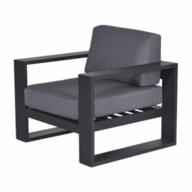 Loungestoel Garden Impressions Cube Carbon Black