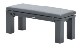 Tuinbank Garden Impressions Solo Carbon Black 115,5 cm