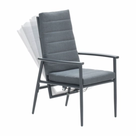 Loungestoel Garden Impressions Biola Carbon Black Mystic Grey