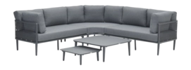 Loungeset Garden Impressions Nina Carbon Black (5-Delig)