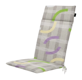 Sitzauflage Madison Universal Tess Grey Hohe Rückenlehne (120 x 50 cm)