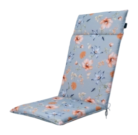 Sitzauflage Madison Universal Florina Blue Hohe Rückenlehne (120 x 50 cm)
