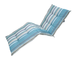 Coussin Bain de Soleil Madison Righe Azure (200 x 65 cm)