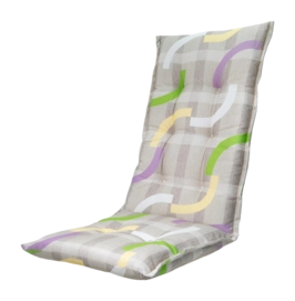 Tuinstoelkussen Madison Tess Purple Hoge Rug (123 x 50 cm)