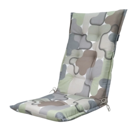 Coussin de Chaise de Jardin Madison Grafi Sage (Dossier Haut 123 x 50 cm)