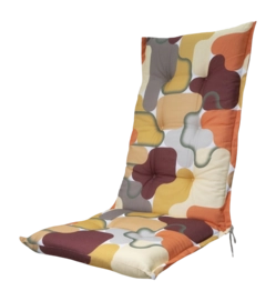 Tuinstoelkussen Madison Grafi Bordo Hoge Rug (123 x 50 cm)