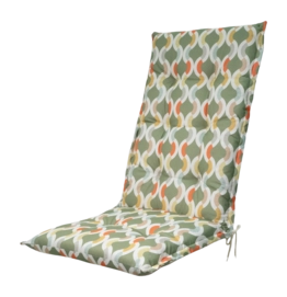 Sitzauflage Madison Trivia Green Hohe Rückenlehne (123 x 50 cm)