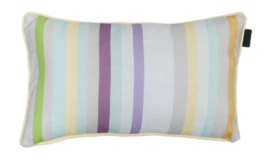 Coussin Décoratif Madison avec passepoil Righe Purple (30 x 50 cm)