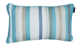 Sierkussen Madison Met Paspel Righe Azure (30 x 50 cm)