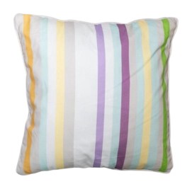 Coussin Décoratif Madison avec Passepoil Righe Purple (50 x 50 cm)