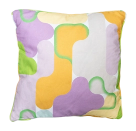 Coussin Décoratif Madison avec Passepoil Grafi Lilas (50 x 50 cm)