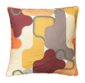 Coussin Décoratif Madison avec Passepoil Grafi Bordo (50 x 50 cm)