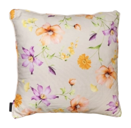 Coussin Décoratif Madison avec Passepoil Florina Lilas (50 x 50 cm)