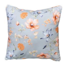 Dekokissen Madison mit Paspel Florina Light Blue (50 x 50 cm)