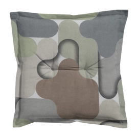 Galette de Chaise Madison Universel Grafi Sage (50 x 50 cm)