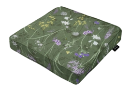 Coussin de Siège  Madison Luxe Donna Vert + Nature Finition Extérieure (40 x 40 cm)