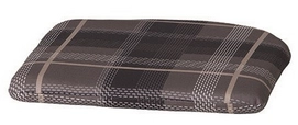 Zitkussen Madison Taco Grey Ronde Achterkant (48 x 46 cm)