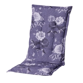 Coussin de Chaise de Jardin Madison Flower Blue Dossier Haut
