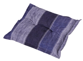 Voetenbankkussen Madison Denim Stripe Blue