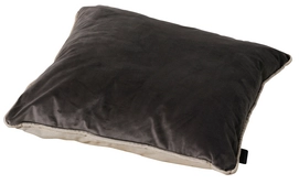 Coussin Décoratif Madison Velvet Grey Panama Linnen (45 x 45 cm)