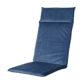 Coussin de Chaise Extérieure Madison (Dossier Bas) Outdoor Velvet Blue Panama Safier Blue