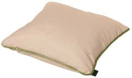 Zierkissen Madison Velvet Green Piping Panama Linnen (45 x 45 cm)