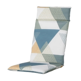 Coussin de Chaise Extérieure Madison Universal Triangle Green (Dossier Haut)
